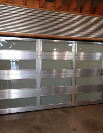 modern garage door in selma