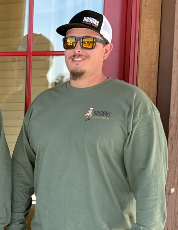 David Schreiber , owner of browns door garage in visalia, ca